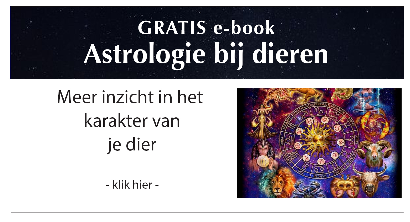 Gratis e-book Astrologie bij dieren